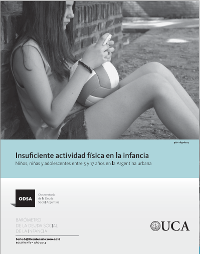Boletín Insuficiente actividad física en la infancia. Niños, niñas y adolescentes entre 5 y 17 años en la Argentina urbana.